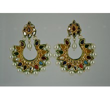 Navgrah kundan earrings